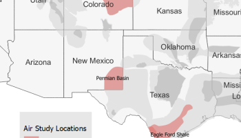 Franklin Study Locations - Southern Texas, Southeast New Mexico, and Northeast Colorado
